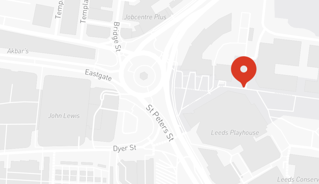 Map of Leeds Playhouse